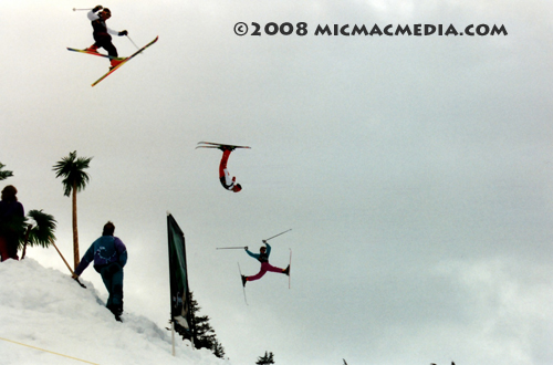 Nugget #133 E Stunt skiers at Squaw Valleyl1