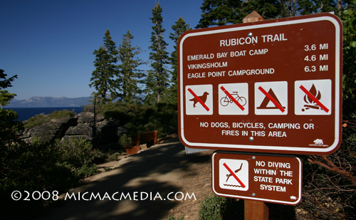 Nugget #149 A Rubicon Trail sign