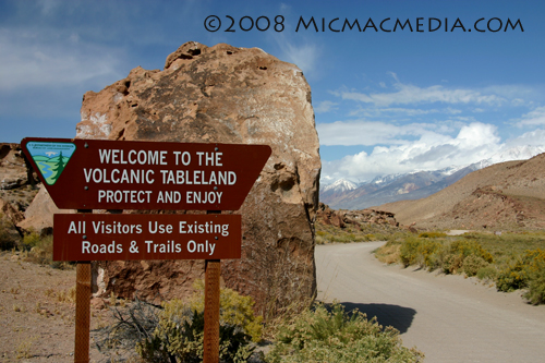 Nugget #152 A Volcanic Tableland sign