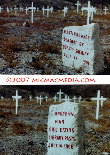 Nugget #124 C Goldfield funny tombstones Nugget #124 C Goldfield funny tombstones