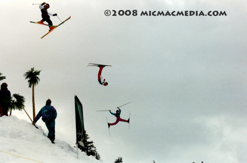 Nugget #133 E Stunt skiers at Squaw Valleyl1 Nugget #133 E Stunt skiers at Squaw Valleyl1