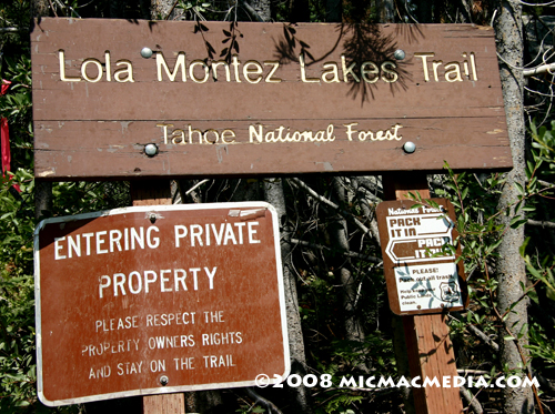 Nugget #143 A Lake Montez trailhead Nugget #143 A Lake Montez trailhead