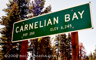 Nugget #150 A Carnelian Bay sign Nugget #150 A Carnelian Bay sign