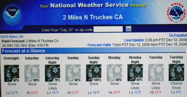 Nugget #159 D NWS powder snow temp  icons